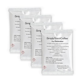 Simply Good Coffee Descaler. Descaling Solution for Coffee Maker. Universal Descaling Liquid. Coffee Machine All Natural Descaler. 4 Packs