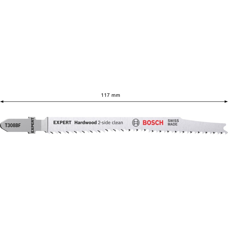 Bosch Bosch 25x Stichs?geblatt Expert Hardwood 2-Side Clean T 308
