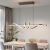 Zihoi Modern LED Pendant Lights, Ceiling Chandelier Dimmable with Remote