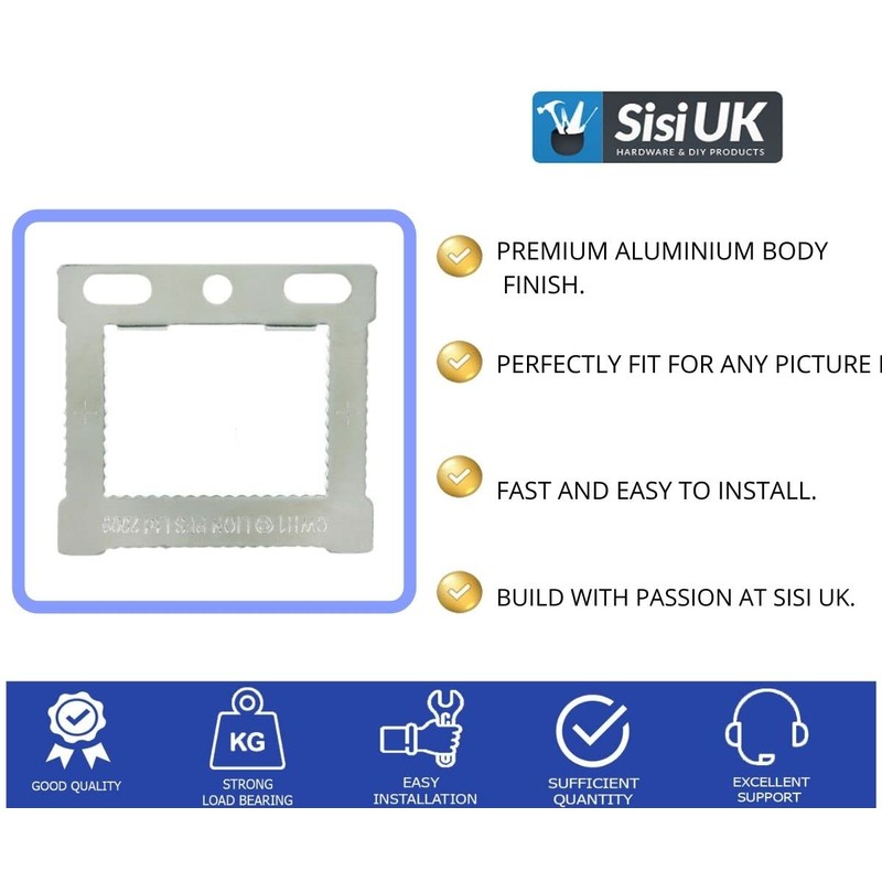 10 pc Square Sawtooth CWH1 Hangers Aluminum Back Stretched Canvas