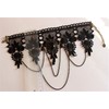 Black Venetian Mask Masquerade Mask with Elegant Vintage Princess Lace