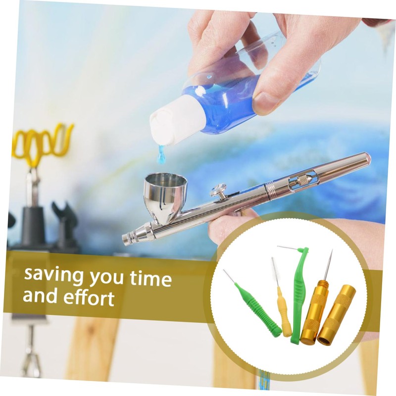 SHINEOFI Professional Airbrush Cleaning Kit Airbrush Cleaning Brush Set Accessory