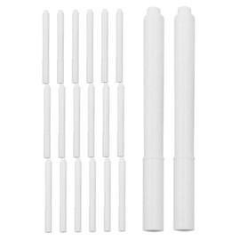 Operitacx 1 Set of Erasable Whiteboard Markers, Chalk Markers, Liquid Chalk Markers, Wet and Dry Erase Markers, Chalkboard Marker Pens, Erasable Chalk Markers, Plastic, White, Pack of 20
