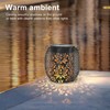 2pcs Outdoor Hanging Solar Lanterns IP65 Waterproof Solar Wrought Iron