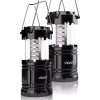 Vont 2 Pack LED Camping Lantern Portable Survival Kits Hurricane,