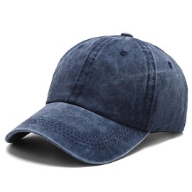 goodspoon Cap, Hat, Plain, Unisex, Simple, Stylish, UV Protection, Outdoor, Deep, Retro Style, navy, Free size