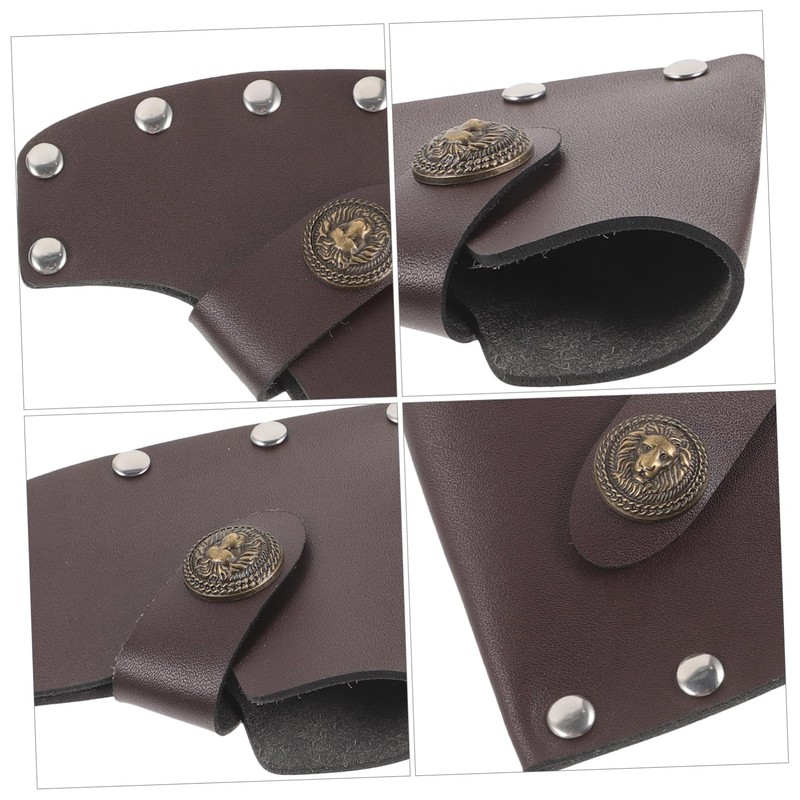Levemolo Leather Axe Sheath Camp Axe Head Protector Easy Snap
