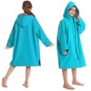 Hiturbo Kids Waterproof Swim Parka: Thin Fleece Swimming Coat -