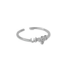 Silver Star Sign Ring - Virgo (23rd August - 22nd September) - Zodiac Constellation Horoscope Celestial Astrology Jewellery - Women Men Gift
