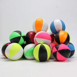 Zeekio Zeon 6 Panel 100g Juggling Balls - Set of 3 (White/Yellow