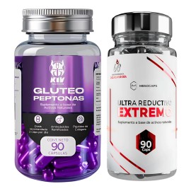 Suplemento Ultra Reductivo Extremo + Glúteo Peptonas 90 Cáps