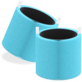 XBWW 2 Pack Mini Max AllergenBlock Replacement Filter Compatible with Blue Pure Mini Max Air Purifier, H13 True HEPA & Activated Carbon Filter, Part # FMINI, Blue