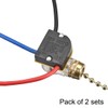 sourcing map 3 Way Fan Light Switch with Brass Pull