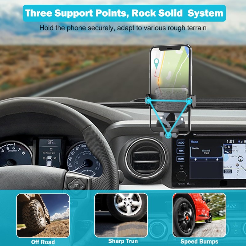 Upgraded Car Phone Holder for Toyota Tacoma 2016 2017 2018