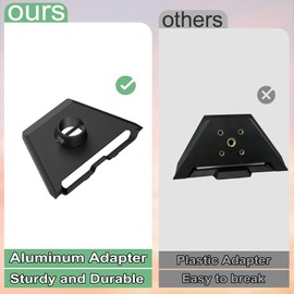 SUBFIX Gen 3 Mount for Starlink, Adjustable Wall /Roof Mounting Kit Compatible with V3 Starlink Standard Dish【Include Aluminum Gen 3 Pipe Adapter】