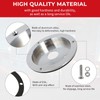 WIKIBB Round Marker Light Bezel Covers 4 Inch Aluminum Alloy