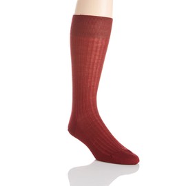 Pantherella Merino Wool Dress Socks - 5x3 Rib (5796) M/Light Khaki