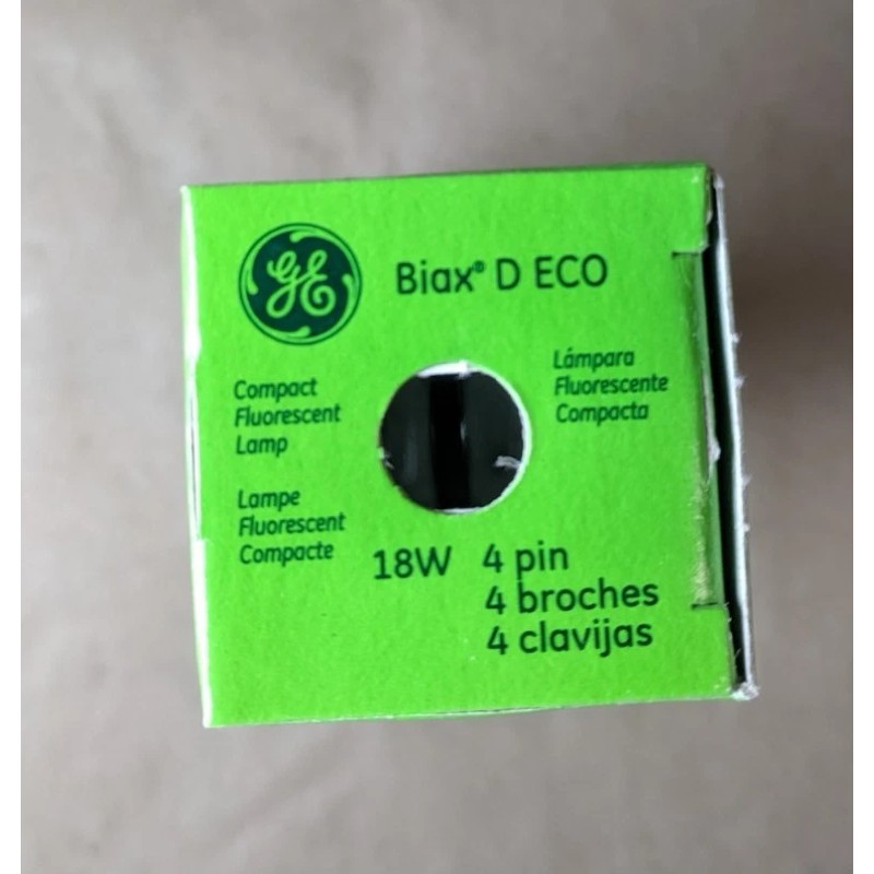GE !7PK! GE Biax D ECO Compact Fluorescent Lamp 18W