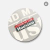 Unbranded Houston Retro Travel Tin Sign | 4'' X 4''