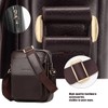 Leathario Crossbody Bag For Men Vegan Leather Shoulder Messenger Purse