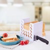 Foldable and Adjustable Bread Slicer, Cutting Guide for Homemade or
