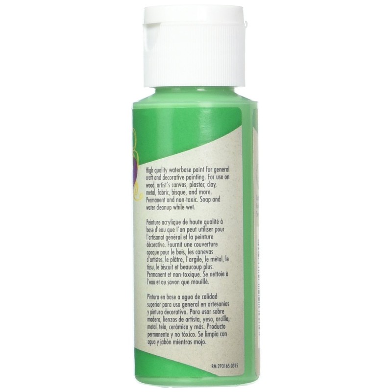 Testors 292423A 2 oz Green Matte Acrylic Paint