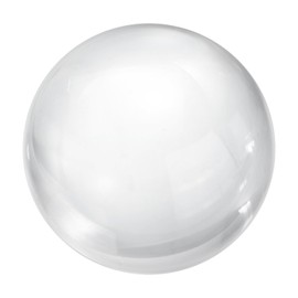 sourcing map 60mm/2.4" Crystal Sphere Ball Glass Solid Decorative Sphere Crystal Ball Prop Ornament for Feng Shui Divination Fortune Telling Tabletop Fountain Decoration, Clear