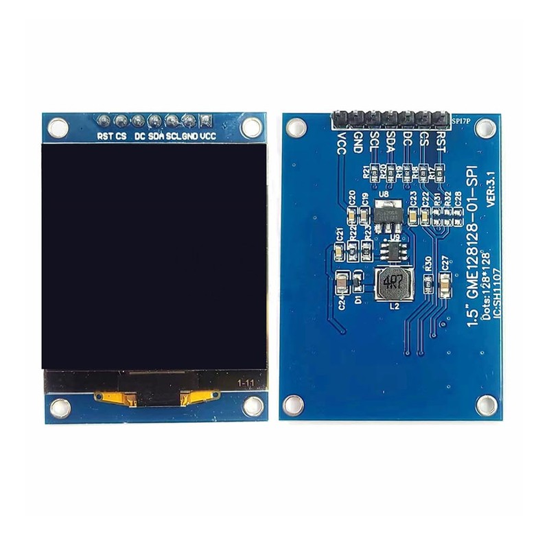 Hailege 1.5 Inch SH1107 OLED Display Module 1.5 Inch SPI