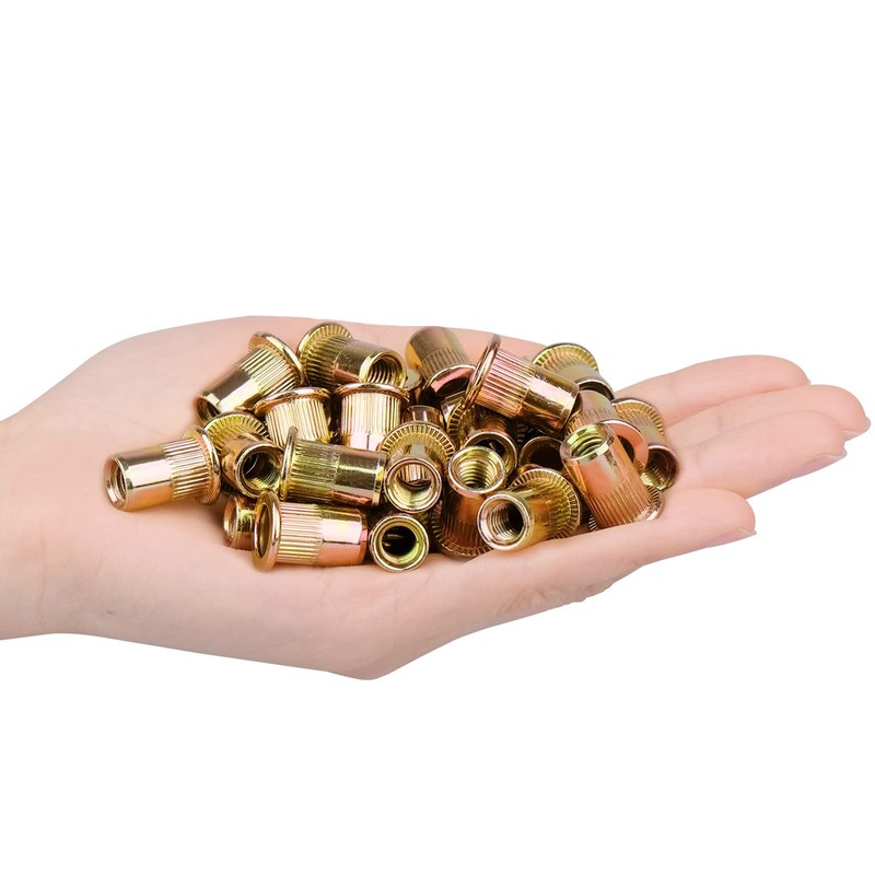 M6 Metric Rivet Nuts Zinc Plated Carbon Steel Threaded Insert