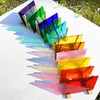ILLUCKAI 12 Sheets Transparent Stained Glass Sheet Rainbow Colors, 6