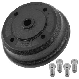 Caltric Front Brake Drum Wheel Hub W/ Bolts for Kawasaki Mule 3010 KAF620 KAF950 2001-08