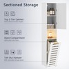 VECELO 66'' Tall Tilt Out Laundry Hamper Cabinet, Hidden Laundry