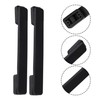 Mxfans Pack of 2 Black Flexible Suitcase Handle Carrying Strap