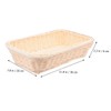 NOLITOY 1Pc Woven Storage Basket Food Grade PP Material Fruit