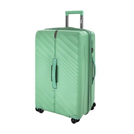 New York XPress Expandable 20% Luggage- 28 Inch Luggage with Spinner Wheels-Suitcase PC+ABS Spinner Built-In TSA Lock-Travel Luggage for Men Women,28''Green