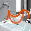 360 degree free rotation bathroom multi-purpose faucet extension hose 20cm 20CM 2ea