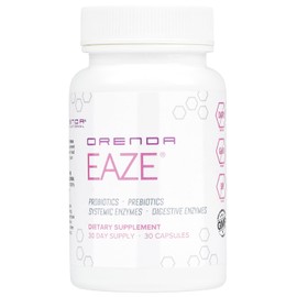 Orenda Eaze®: Gut Wellness Capsules | 6-in-1 Digestive Support with Probiotics, Endospores, Peptizyme-SP EN, Prebiotics, and Digestive Enzymes - Elevate Your Gut Health Today - 30 Capsules
