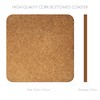 Christmas Coasters, Pack of 6 cork coasters - Snowy Church.