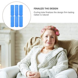 FOMIYES Hair Rollers, Self Grip Hair Roller, 6Pcs Curlers Salon Hairdressing Curlers, DIY Hair Styles (Random Color)