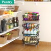 CHLORYARD Fruit Basket with Wooden Lid for Kitchen, 4-Tier Stackable