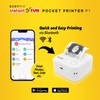 Easypix InstantFUN Pocket Printer P1 Mobile Mini Printer, Black and