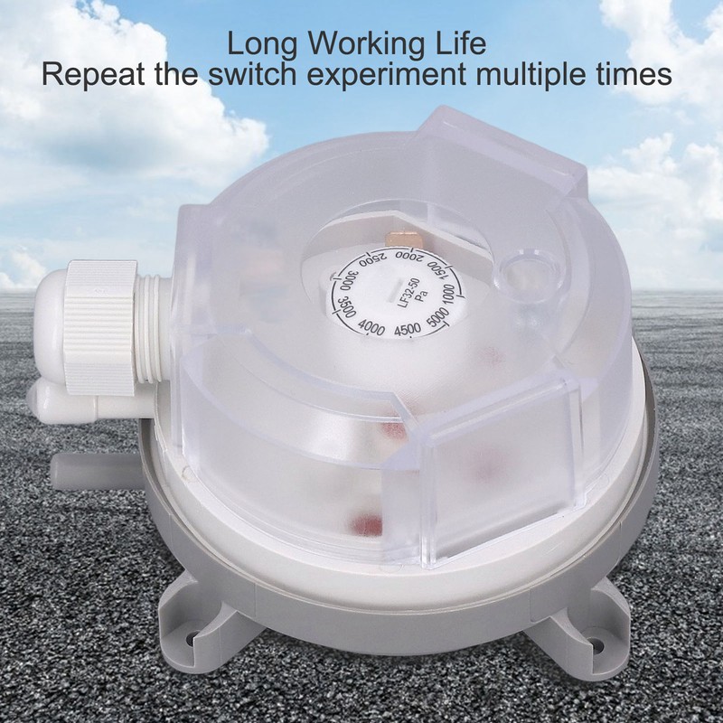 Differential Pressure Switch Furnace Vent Adjustable Overheating Protection 1000‑5000pa LF32