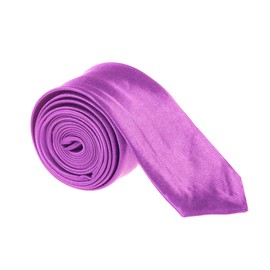 The Tie Co™ Men's Slim 4.5cm Plain Satin Tie (Light Purple)