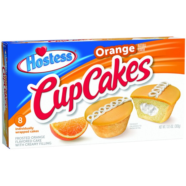 Hostess Cupcakes, Orange, 8 Count (Pack of 6)