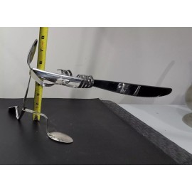Metal Utensils Rifle Men Sculpture Silverware Statue Art Many To Choose From