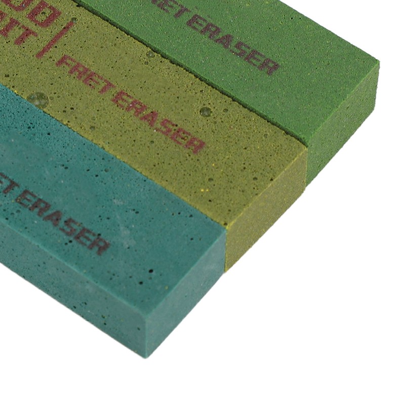 3pcs Guitar Fret Erasers Guitar Fret Polishing Abrasive Rubber Blocks