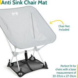 Trail Anti-Sink Sand Cover Beach Mat Ground Sheet For Lightweight Compact Camping Chairs