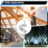 100 Pcs Beam Clamps - Screw in Hooks for Flanges,