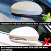 Adzfel Compatible with Ford Fusion Side Mirror Cover Cap 2013