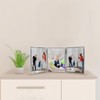 Frametigo Silver Plated Thin Edge Triple Frame Photo Frame -